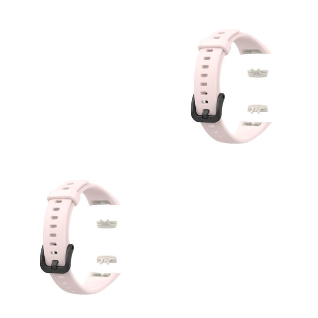 Seitruly Replacement Silicone Strap Multi-colored Wear-Resistant Wristband Watchband Snap Elasticity Bracelet Good with Rosa claro 2Conjunto