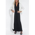thumbnail image 3 of Conjunto de vestido cárdigan elegante para mujer, chaqueta holgada de manga larga lisa, vestidos sin mangas con abertura, ropa informal para oficina y vacaciones en la calle, 3 of 5