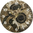 thumbnail image 5 of GZHJMY Sunflower Wall Clock, 10" Silent Non Ticking Round Clock, Oil Painting Easy to Read Clock for Living Room Bedroom Bathroom Home Decor Holiday Gifts, 5 of 7