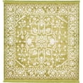 thumbnail image 1 of Unique Loom 3136453 4 x 4 ft. Olympia New Classical Square Rug, Light Green, 1 of 1