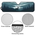 thumbnail image 6 of Yuyamidu Deer Windshield Sun Shade for Jeep Wrangler JL JLU & Gladiator, Camo Hunting Front Window Sun Visor Blocks UV Rays Foldable Sunshade, 6 of 7