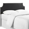 thumbnail image 2 of Modway Laura Vegan Leather Upholstered Full Size Headboard with Nailhead Trim in Black, 2 of 4