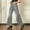 grey, variant on Women's Mid Rise Straight Leg Jeans - Washed Stretch Denim with Slant Pockets, Loose Comfort Fit(Runs Small)