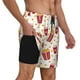 thumbnail image 2 of Balery Popcorn Bañador para hombre, shorts de playa de secado rápido con entrepierna y forro de compresión-Medium, 2 of 6