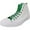 White / Green / Cherry Blossom, variant on All Star Hi Optical White Ankle-High Fashion Sneaker - 8.5M / 6.5M