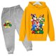 thumbnail image 1 of Conjunto de sudadera con capucha de Super Mario bros para bebé, ropa informal para niño y niña, 2 piezas, primavera y otoño, 1 of 1