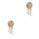 thumbnail image 2 of Qarigey Moño de cola de caballo de fibra, peinado multiusos esencial para mujeres con estilos novedosos y únicos, cabello rizado 24BH613 24BH613 2Conjunto, 2 of 6