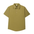 thumbnail image 5 of Polo T Shirts for Men Short Sleeve Quarter Button Up Polo Tees Slim Fit Khaki T Shirts for Men, 5 of 8