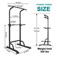 thumbnail image 7 of KL KLB Sport Multifunction Power Tower Dip Station Pull Up Bar, Height Adjustable Strength Training Fitness Equipment Stand for Home Gym, 7 of 7