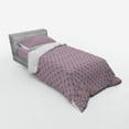thumbnail image 3 of Ambesonne Floral Bedding Set 4 Pcs, Retro Spring Leaves Flowers, Queen, Purpleblue Dark Coral, 3 of 3