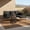 Black, variant on Bezseller 3-Piece Rattan Patio Sets with L-Shaped Sofa and Coffee Table, Black
