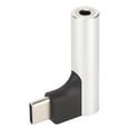 thumbnail image 3 of Type C To 3.5mm Adapter Type C To 3.5mm Converter Earphone Adapter Type C To 3.5mm Headphone Adapter DAC Chip Support 32bit 384KHz Type C To 3.5mm Adapter Silver White, 3 of 8
