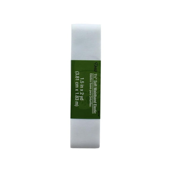 Dritz Elastic Soft Waistband 1 1/2" White
