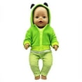 thumbnail image 2 of AmaMary 16-18 inch Reborn Baby Doll Clothes Outfit for Boy Dolls Green Frog Pajamas, 2 of 5
