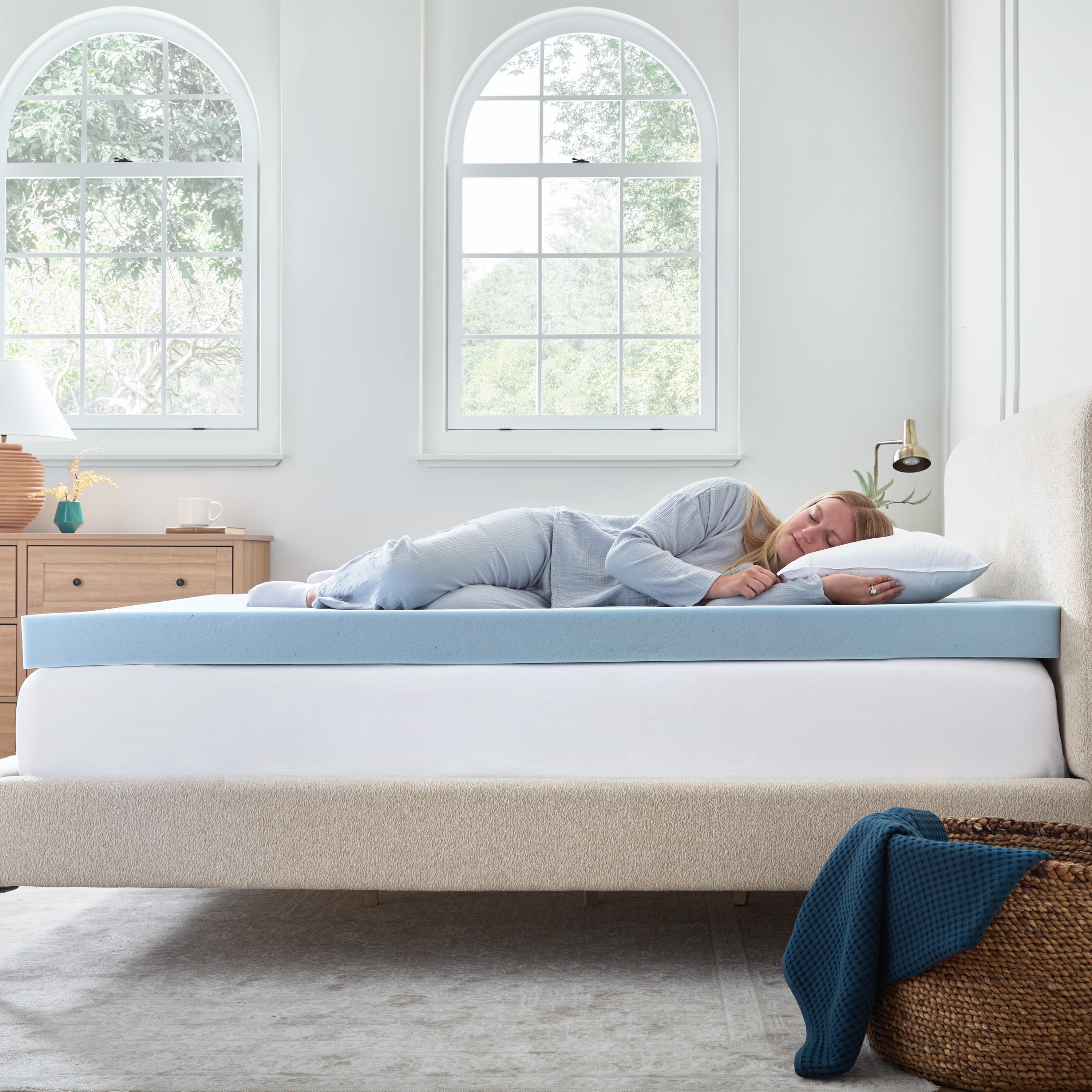 Mainstays 4" Memory Foam Mattress Topper, King