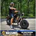 thumbnail image 6 of Massimo MB200 Minibike 6.5HP 196cc Gas Powered - Black, 6 of 19