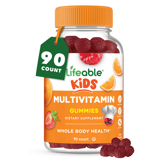 Lifeable Kids Multivitamin - for Girls and Boys - 90 Gummies