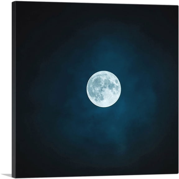 ARTCANVAS Moonlight Home Decor Square Canvas Art Print - Size: 12" x 12" (1.50" Deep)