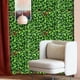 thumbnail image 3 of Pared vegetal verde artificial - Panel de setos de boj de 40x60cm para decoración interior/exterior, césped artificial lavable para valla y fondo fotográfico, 3 of 4