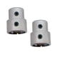thumbnail image 5 of 2 piezas de perilla de latón plateado perillas de control de tono de para bajo de guitarra eléctrica, 5 of 9