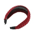thumbnail image 4 of Unique Bargains 1 Pc Knitted Wide Headbands for Women Red, 4 of 6