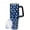Blue Butterfly, variant on 40 oz Tumbler With handle and straw, daisy Stainless Steel Cup Extra Large Vacuum Double Wall Insulated Tumblers Travel Mug,Hot and cold beverages Car Cup