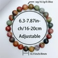 thumbnail image 3 of 8mm Natural Gemstone Stretch Bracelet â Handmade Healing Energy Bracelet for Women & Men, Unisex Yoga Meditation Jewelry for Stress Relief & Spiritual Balance, 3 of 6