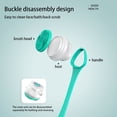thumbnail image 4 of Naiovety Cepillo de baño eléctrico recargable ajustable impermeable 360 ​​grados giratorio depurador de espalda ducha giratoria con 5 Electrodomésticos Verde, 4 of 6