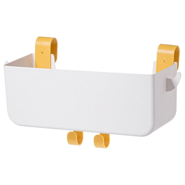 Organizador de mesita de noche colgante, pasamanos de almacenamiento, estante de cama para libros, llaves y revistas. blanco