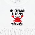 thumbnail image 4 of Inktastic Grammy and Pappy Love Me Girls Baby Dress, 4 of 5