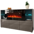 thumbnail image 3 of Komi 03 Electric Fireplace Modern 63" Sideboard, 3 of 8