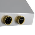 thumbnail image 2 of 30 in. 900 CFM Ducted Wall Mount Range Hood in Stainless Steel with Gold, 2 of 9