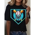 thumbnail image 1 of [Fast Arrival]Baseball Home Plate Drip shirt Ice Cream Softball & Baseball T-Shirt, Best Gifts for Kids at Christmas, 1 of 7