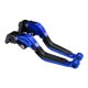 thumbnail image 1 of Palancas de freno y embrague cortas únicas para Aprilia RSV4 2009-2022, palanca de freno ajustable en 6 posiciones, aleación de aluminio T6 6061, azul, 1 juego, 1 of 7