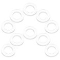 thumbnail image 1 of Mobutofu 10Pcs Shower Hose Rubber Washers Transparent Sealing Gaskets Easy Install Durable Hose Accessories, 1 of 7