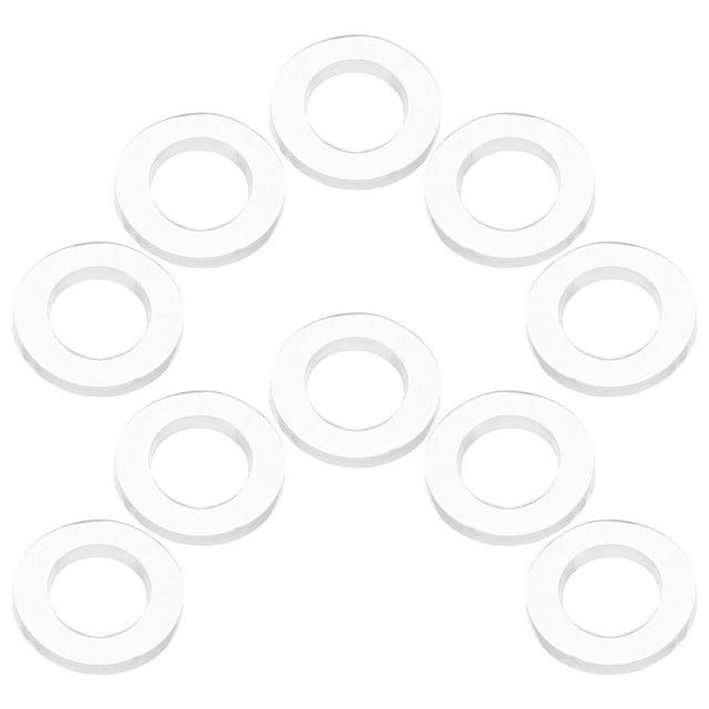 Mobutofu 10Pcs Shower Hose Rubber Washers Transparent Sealing Gaskets Easy Install Durable Hose Accessories