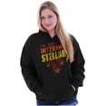 thumbnail image 3 of Cool Gone Interstellar Movie Quote Unisex Plus Fleece Graphic Hoodie Brisco Brands 5X, 3 of 5