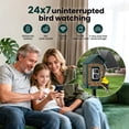 thumbnail image 6 of Soliom Bird Feeder with Camera, AI Species Identification, 2K Live View, Instant Alerts, 5W Solar Panel, Squirrel-Proof Metal Outdoor Bird Feeder, Bird Watching Gift Set, 6 of 10
