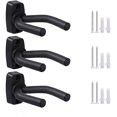 thumbnail image 1 of Gancho para guitarra Soporte de pared para guitarra Soporte universal para guitarra Soporte de pared con tornillos para guitarra acústica, guitarra clásica, guitarra eléctrica, bajo, ukelele (4 piezas) Vhermosa, 1 of 7