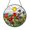 Acrylic 3.5 Inch, variant on Bright Meadow Faux Stained Glass Window Hanging