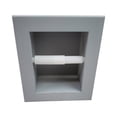 thumbnail image 2 of Typhon Recessed Solid Wood Toilet Paper Holder 7 x 8.5, Primed Gray, 2 of 3