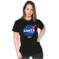 thumbnail image 4 of NASA Santa Claus Christmas Sleigh Women's T Shirt Ladies Tee Brisco Brands S, 4 of 5