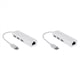 thumbnail image 1 of 2X USB-C USB 3.1 Tipo C A USB RJ45 Ethernet Lan Adaptador Hub Cable para PC, 1 of 5