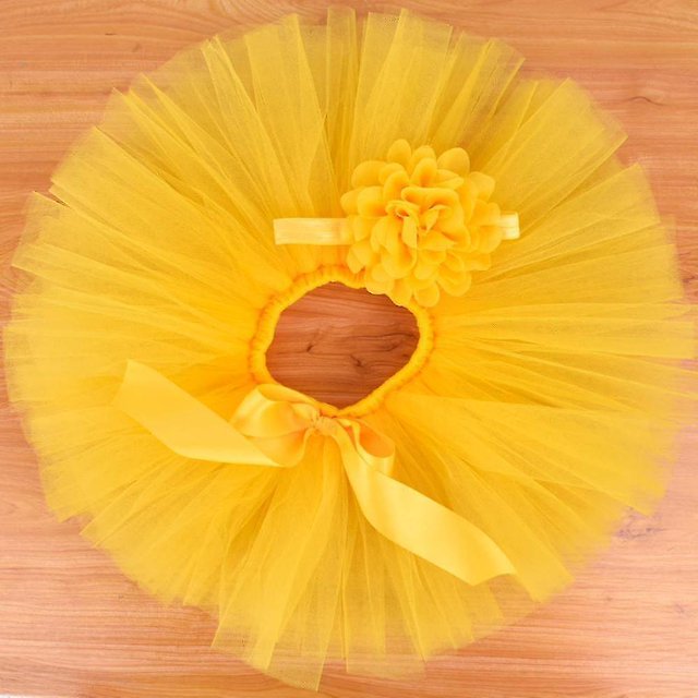 JFBUJC Newborn Baby Tutu Skirt & Headband Set