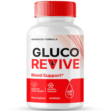 Gluco Revive Pills, GlucoRevive Supplement Capsules - Maximum Strength, All Natural Formula Health Pills Reviews (1 Pack)