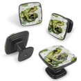 thumbnail image 2 of 4 Pcs Cabinet Handle Drawer Pulls Frog Knobs with Screws Square Furniture Office Cabinet Knob Decoration, 2 of 7