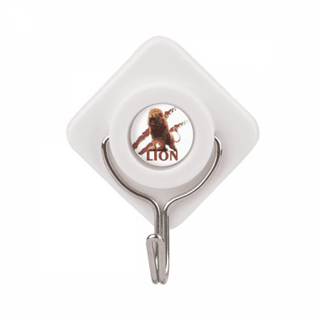 

Feline Lions Ferocious Creatures Adhesive Wall Hooks Hanging Self Sticky