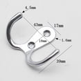 thumbnail image 3 of Zinc alloy hook wardrobe clothes hook kitchen wall hook horn ditch, 3 of 7