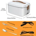 thumbnail image 2 of Adult Cordless Electric Lunch Box,  1.8 L Large Capacity, Rechargeable Self-Heating Lunch Box, 1.8L Portable Food Warmer for Car, Office, Travel, Picnic, and Outdoor, 2 of 8