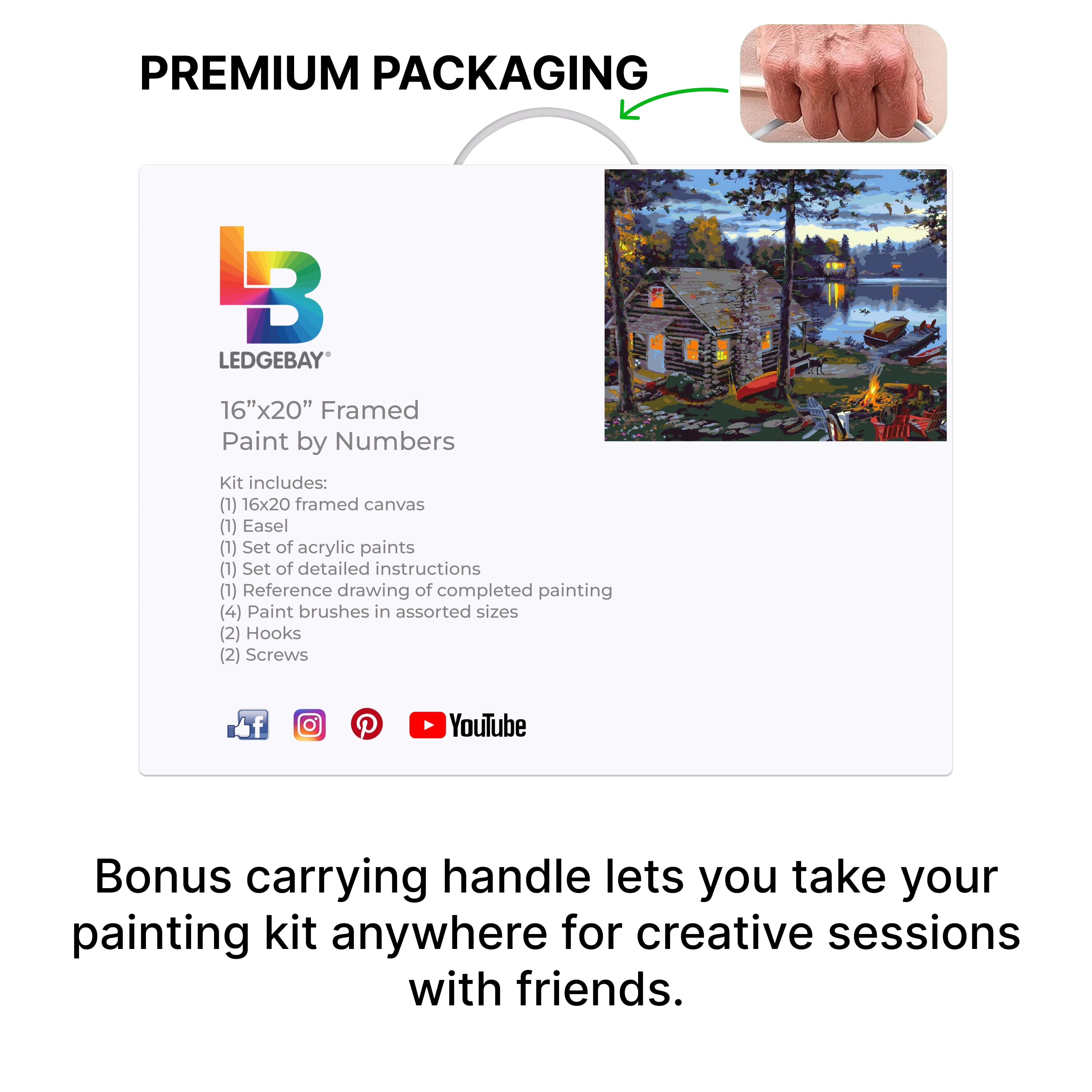 Ledgebay Paint by Number for Adults Crafts for Adults(Life's Reward)